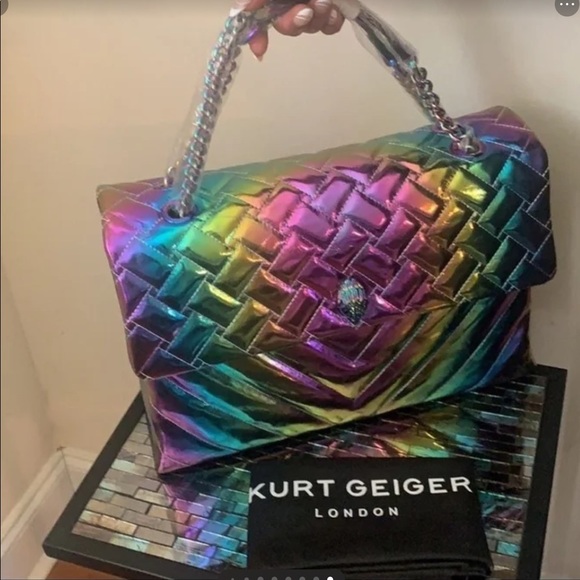 Kensington XXL Leather Shoulder Bag KURT GEIGER LONDON - Picture 8 of 16